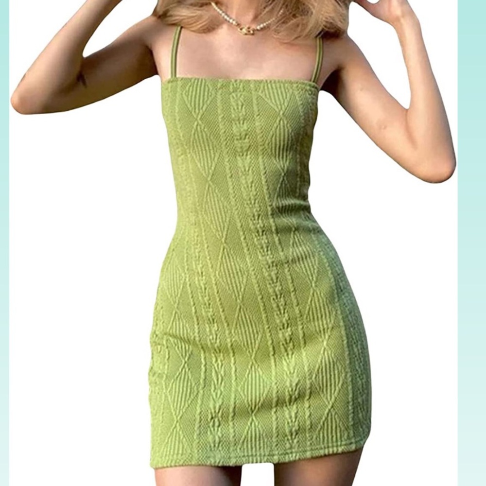 Green Patchwork Dress